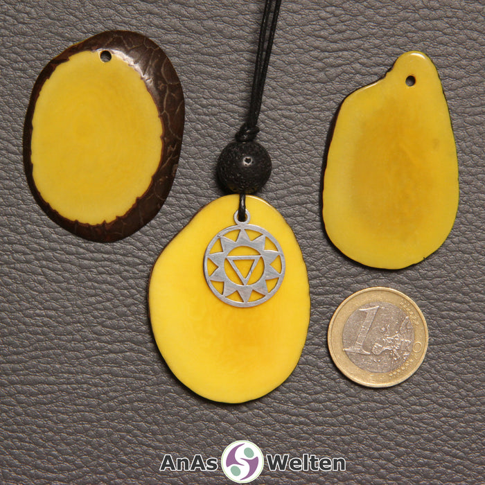 3. Chakra (Solarplexuschakra) Symbol Kette gelb