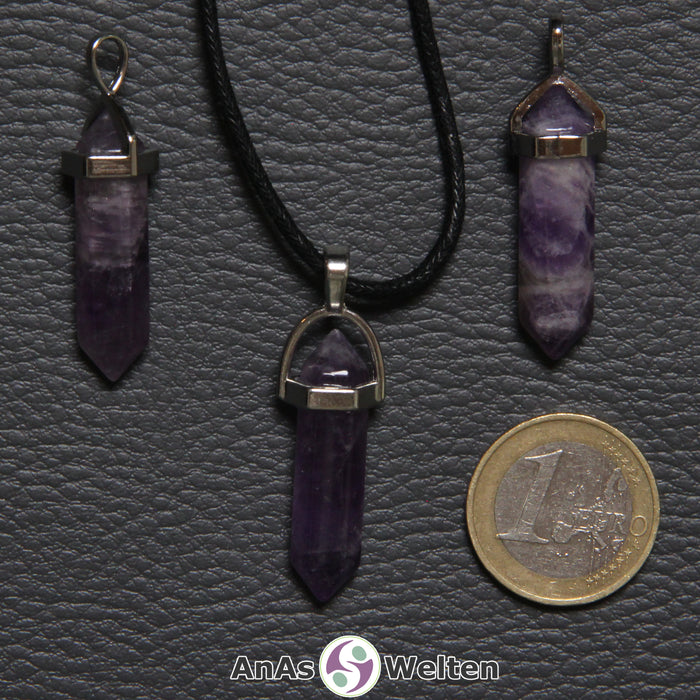 Amethyst, Stift-Anhänger groß (ohne Band)