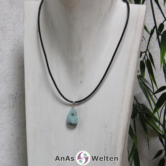 Larimar, Stein mit Öse (ohne Band)