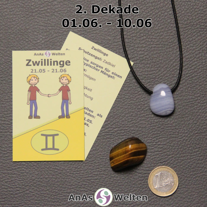 Sternzeichen Steine Set Zwillinge