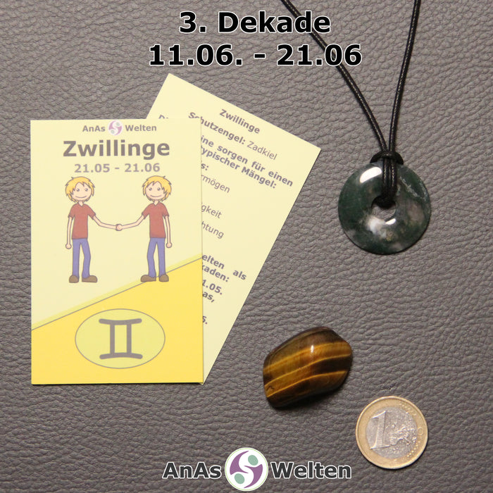 Sternzeichen Steine Set Zwillinge